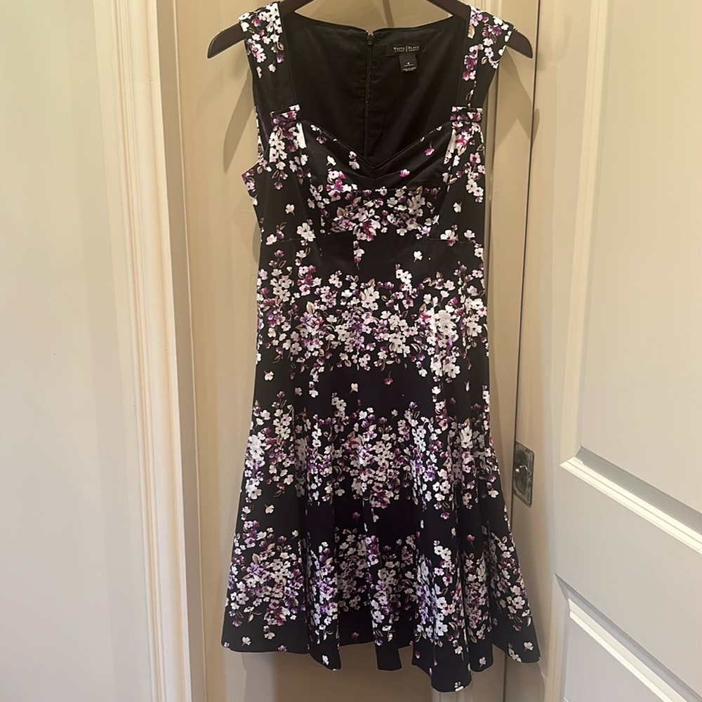 White House Black Market dress and shrug.